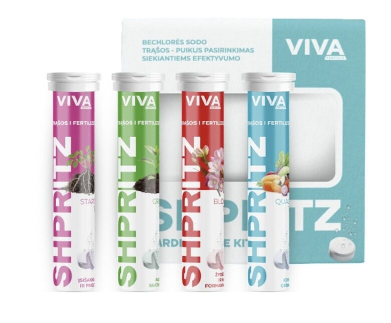 SHPRITZ GARDEN CARE KIT trąšų rinkinys, 4 tūbelės po 14 tablečių 