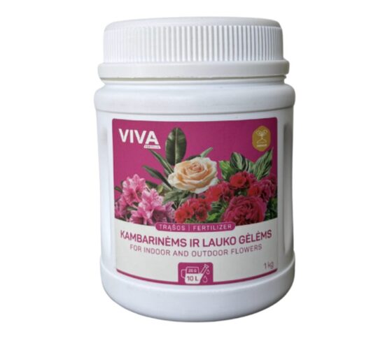 Tirpios trąšos kambarinėms ir lauko gėlėms, 1 kg