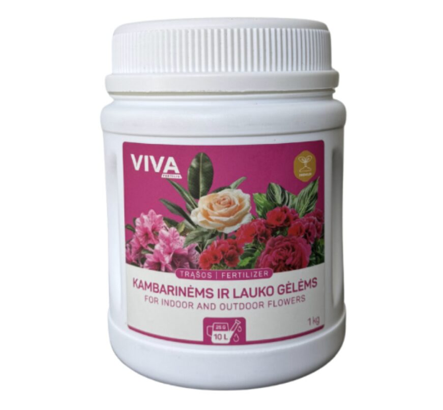 Tirpios trąšos kambarinėms ir lauko gėlėms